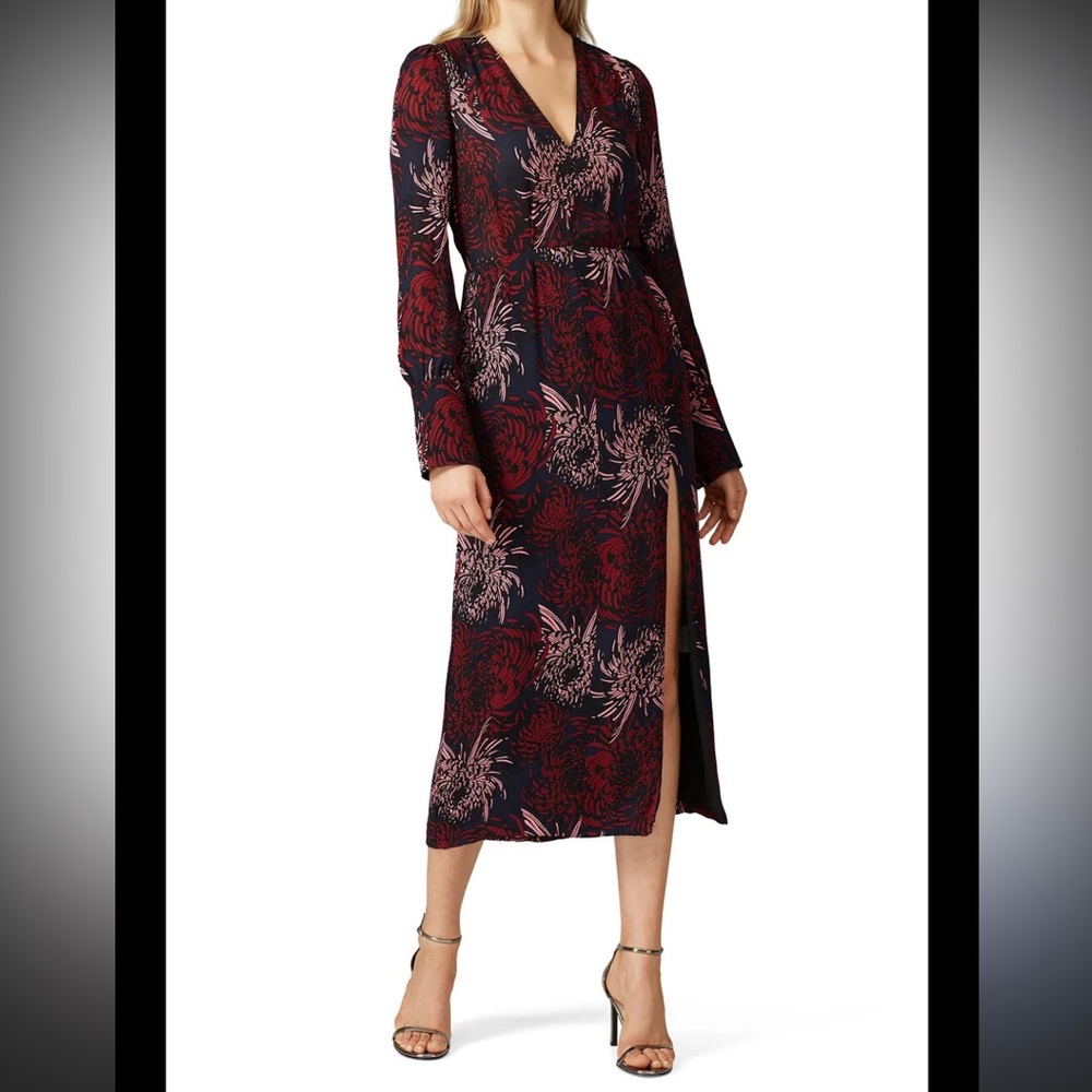 A.L.C Silk A-Line Midi Dress